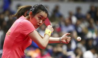 乒乓球女单四强名单